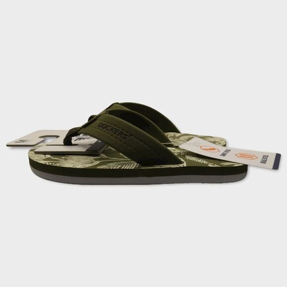 Docker's Premium Kids Palm Print Green Sandals M 13/1 - Picture 7 of 8